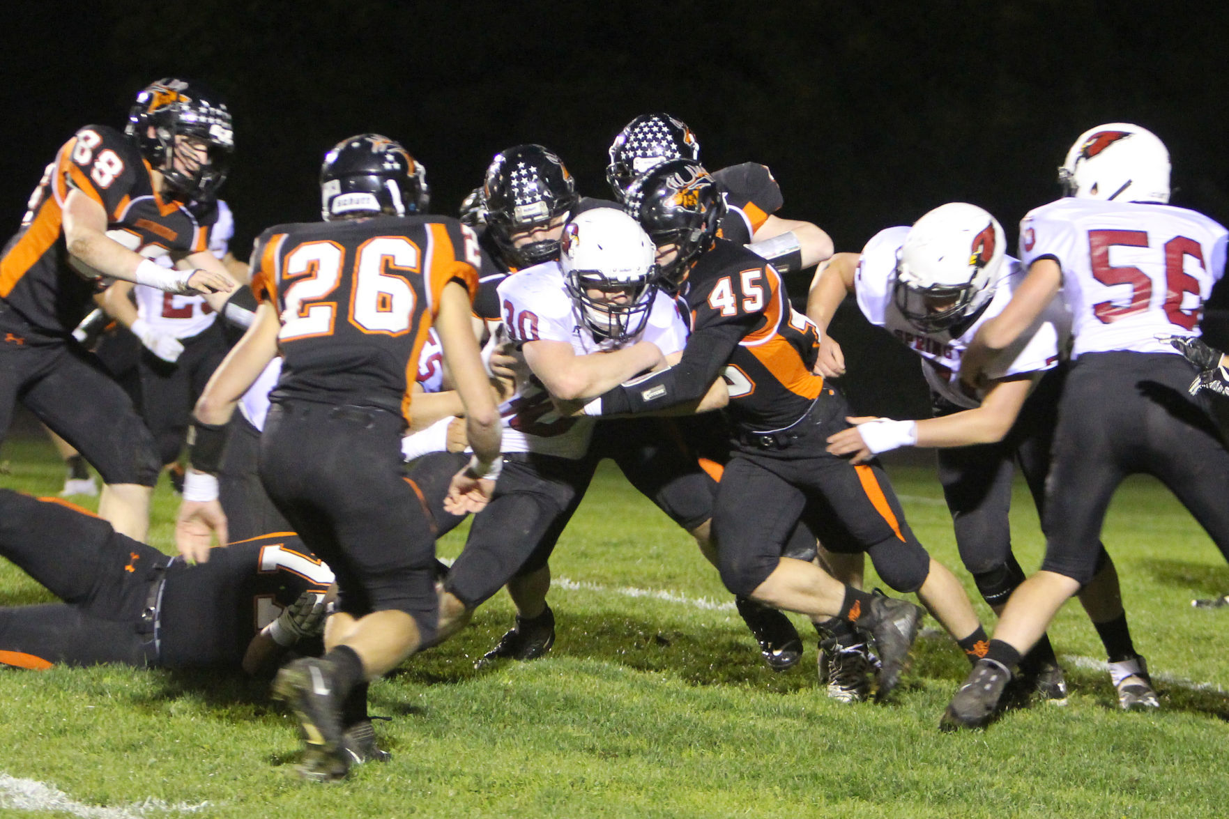 Spring Valley at Elk Mound football 10-4-19
